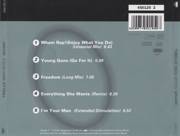 Wham! : Twelve Inch Mixes (CD, Comp, RE)