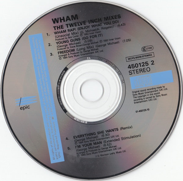 Wham! : Twelve Inch Mixes (CD, Comp, RE)