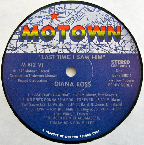 Diana Ross : Last Time I Saw Him (LP, Album)