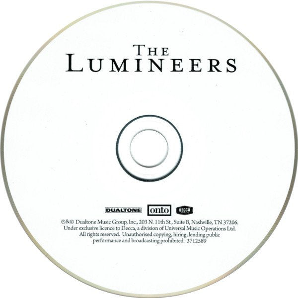The Lumineers : The Lumineers (CD, Album)