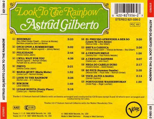 Astrud Gilberto : Look To The Rainbow (CD, Album, RE)