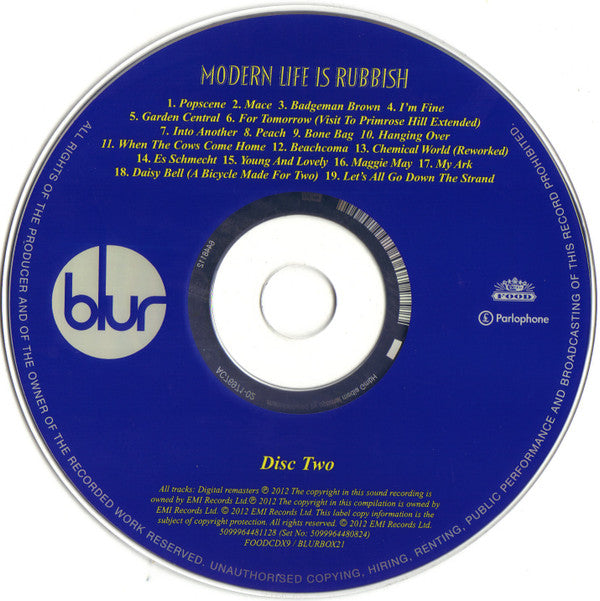 Blur : Modern Life Is Rubbish (2xCD, Album, RE, RM + Box, S/Edition)