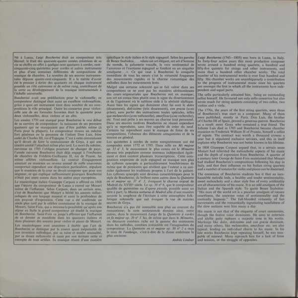 Boccherini*, Quinteto Boccherini* : Four Quintets For Strings - La Musica Notturna Di Madrid (2xLP)