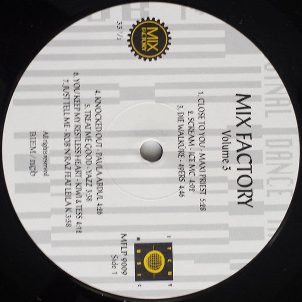 Various : Mix Factory Vol. 3 (LP, Comp, Mixed)