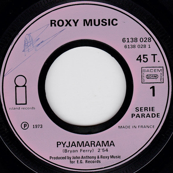 Roxy Music : Pyjamarama (7", Single)