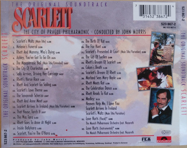 John Morris, The City Of Prague Philharmonic : Scarlett (The Original Soundtrack) (CD, Album)