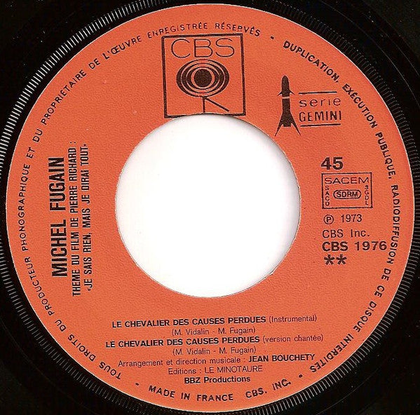 Michel Fugain : Bande Originale Du Film Je Sais Rien Mais Je Dirai Tout (7", Single)