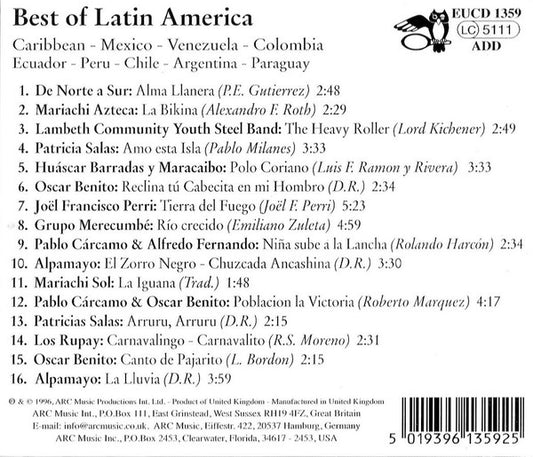 Various : Best Of Latin America (CD, Comp)