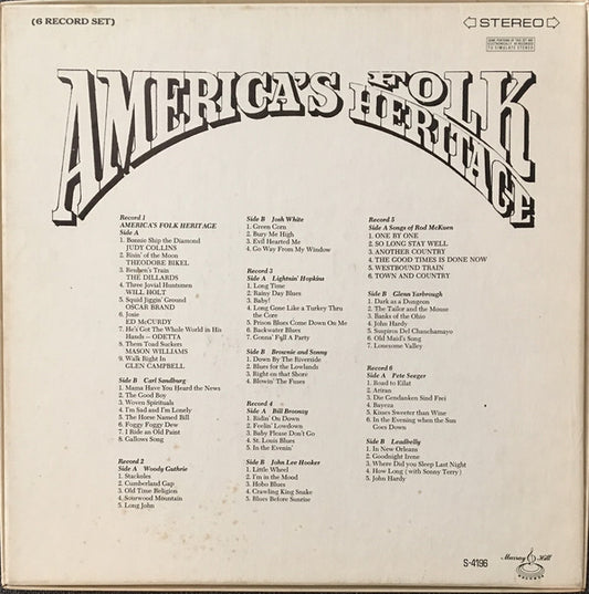 Various : America's Folk Heritage (6xLP, Comp + Box)