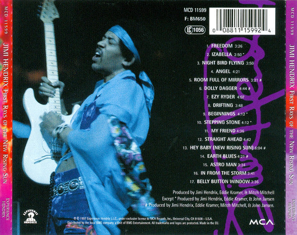 Jimi Hendrix : First Rays Of The New Rising Sun (CD, Album, Comp, RM)