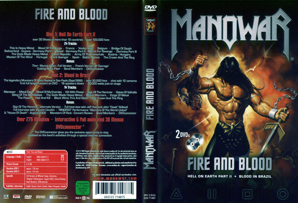Manowar : Fire And Blood (2xDVD-V, PAL)