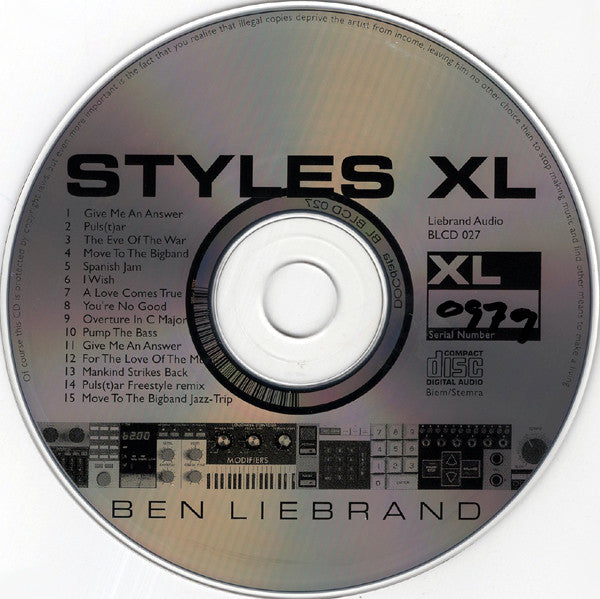 Ben Liebrand : Styles XL (2xCD, Album)
