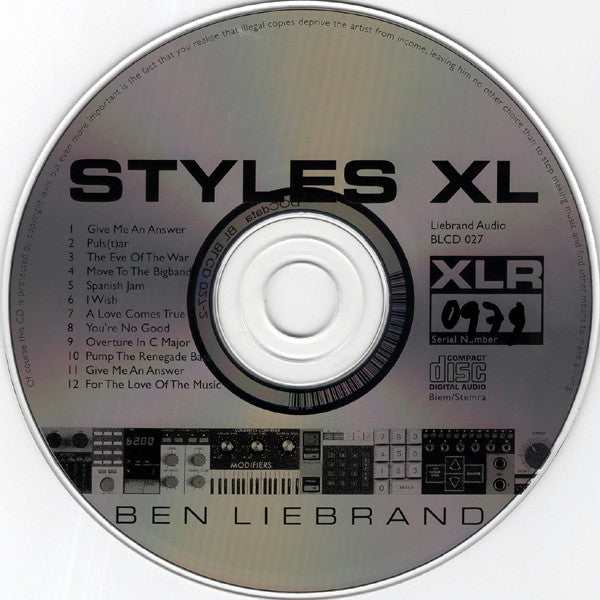 Ben Liebrand : Styles XL (2xCD, Album)