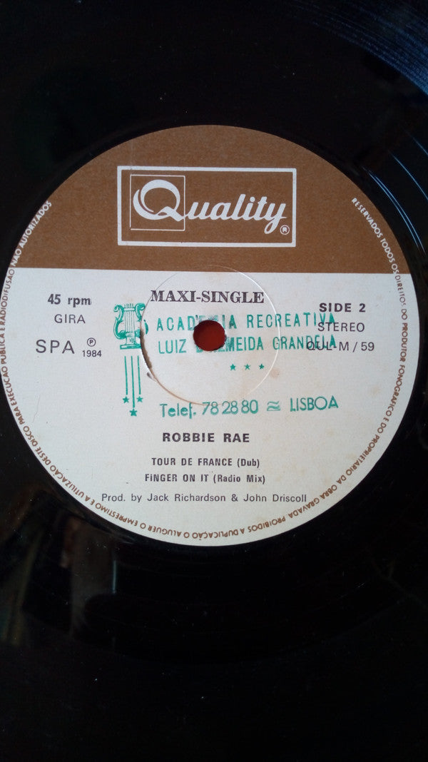 Robbie Rae : Finger On It / Tour De France (12", Maxi)