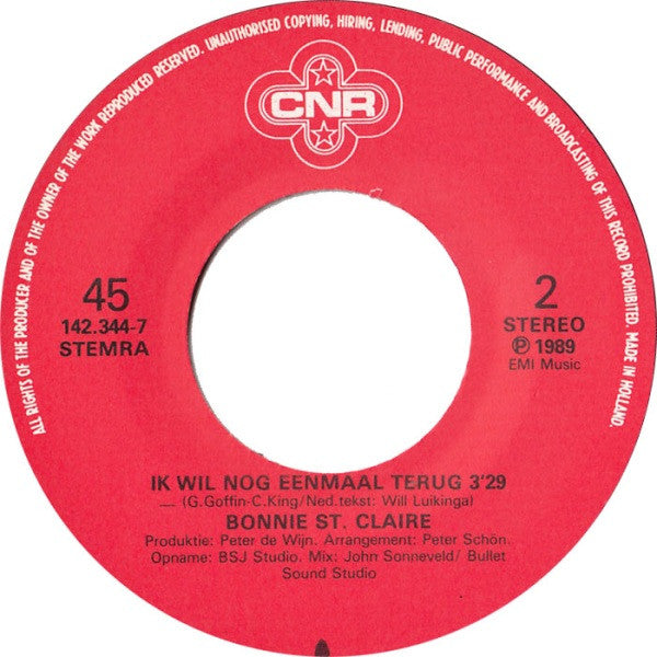 Bonnie St. Claire : Eiland Zonder Zee  (7", Single)