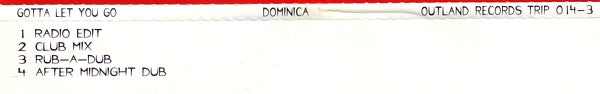 Dominica (2) : Gotta Let You Go (CD, Maxi)