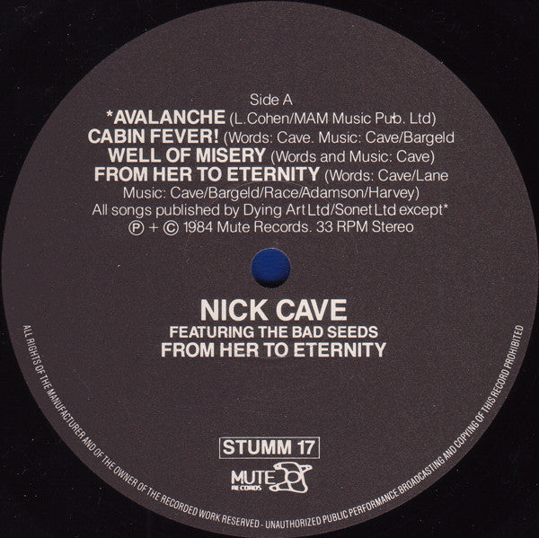 Nick Cave & The Bad Seeds : From Her To Eternity (LP, Album)
