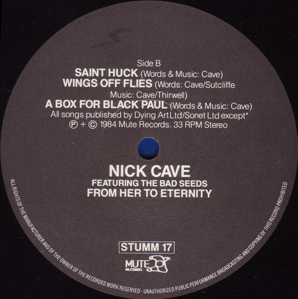 Nick Cave & The Bad Seeds : From Her To Eternity (LP, Album)