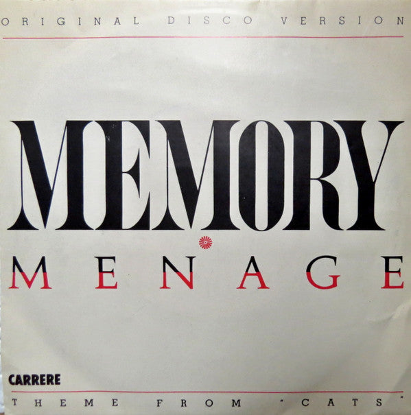 Menage (2) : Memory (7", Single)