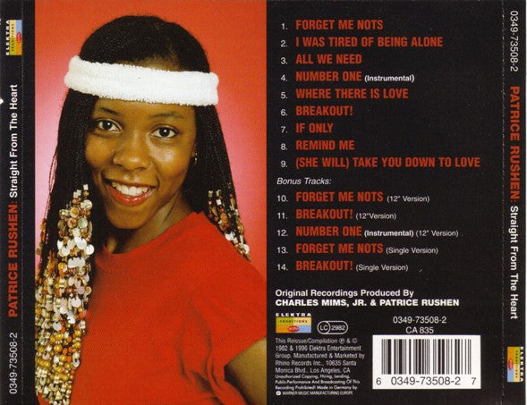Patrice Rushen : Straight From The Heart (CD, Album, RE, RM)
