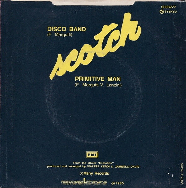 Scotch : Disco Band / Primitive Man (7", Single)