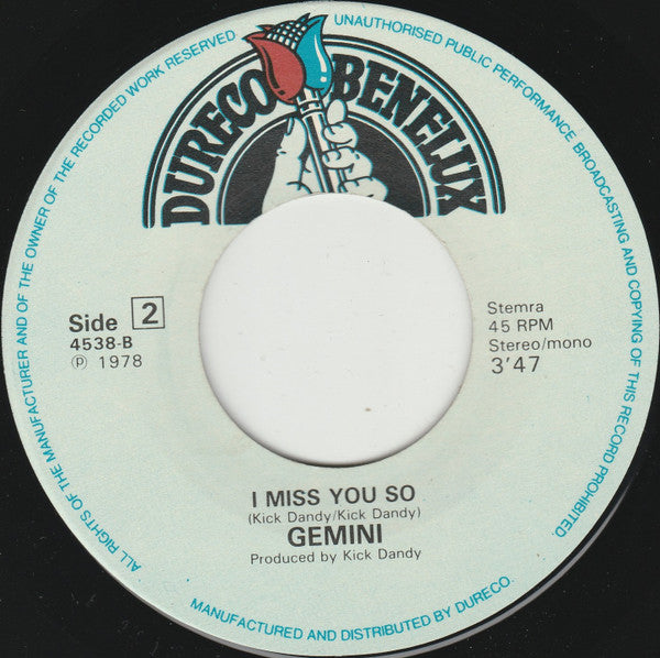 Gemini (24) : L'amour Interdit (7")
