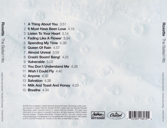 Roxette : The Ballad Hits (CD, Comp, Copy Prot.)