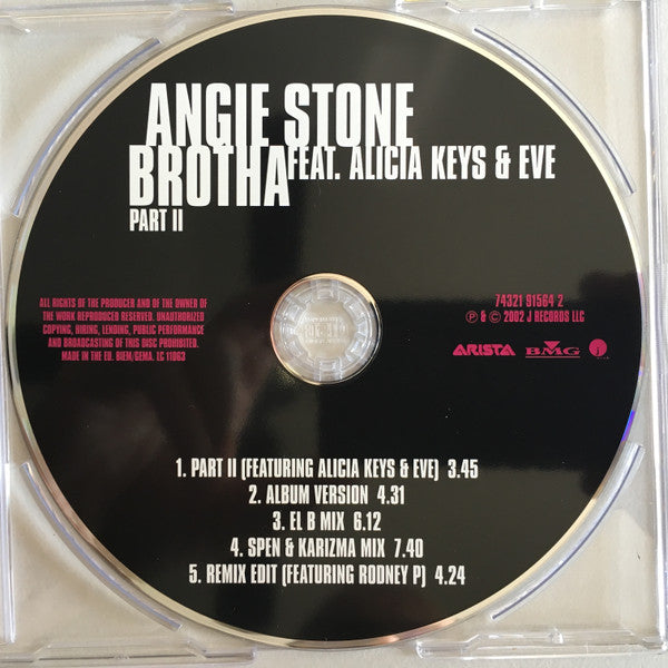 Angie Stone : Brotha Part II (CD, Maxi)
