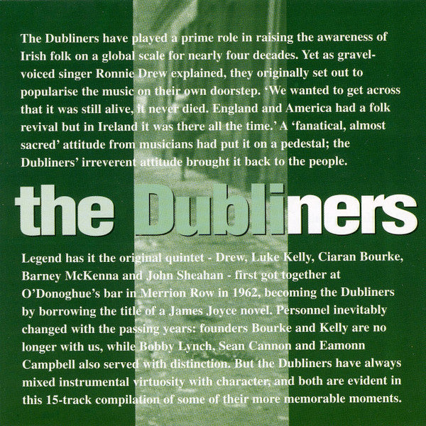 The Dubliners : The Best Of The Dubliners (CD, Comp)