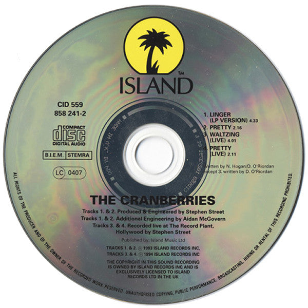 The Cranberries : Linger (CD, Single)