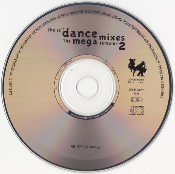 Various : The 12'' Dance Mixes • The Mega Sampler 2 (CD, Smplr)