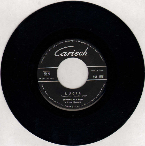 Peppino Di Capri E I Suoi Rockers : Lucia / Ce Vo' Tiempo (7")