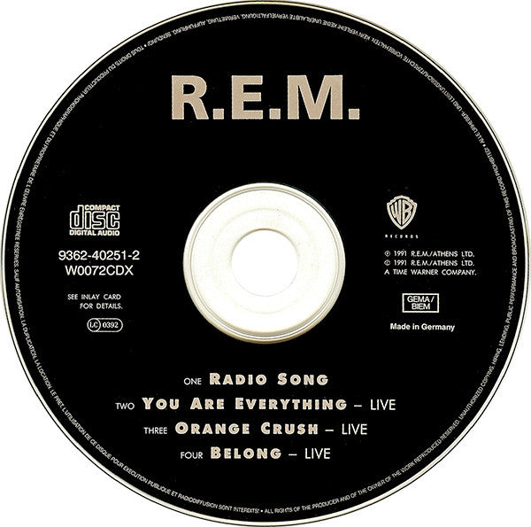 R.E.M. : Radio Song (CD, Maxi, Ltd)