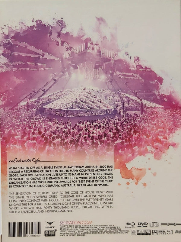 Various : Sensation - Celebrate Life - Amsterdam 2010 (Blu-ray + DVD + CD, The)