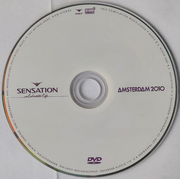 Various : Sensation - Celebrate Life - Amsterdam 2010 (Blu-ray + DVD + CD, The)