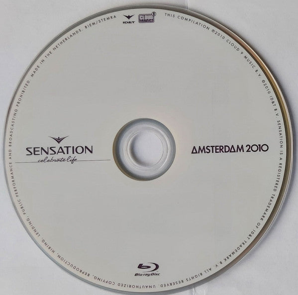 Various : Sensation - Celebrate Life - Amsterdam 2010 (Blu-ray + DVD + CD, The)
