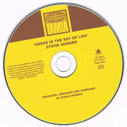 Stevie Wonder : Songs In The Key Of Life (2xCD, Album, RE, RM, Dig)