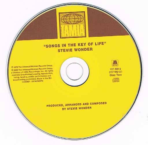 Stevie Wonder : Songs In The Key Of Life (2xCD, Album, RE, RM, Dig)
