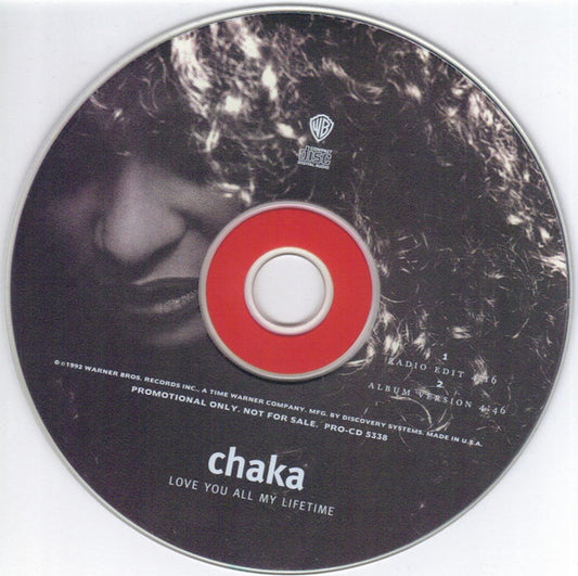 Chaka Khan : Love You All My Lifetime (CD, Single, Promo)