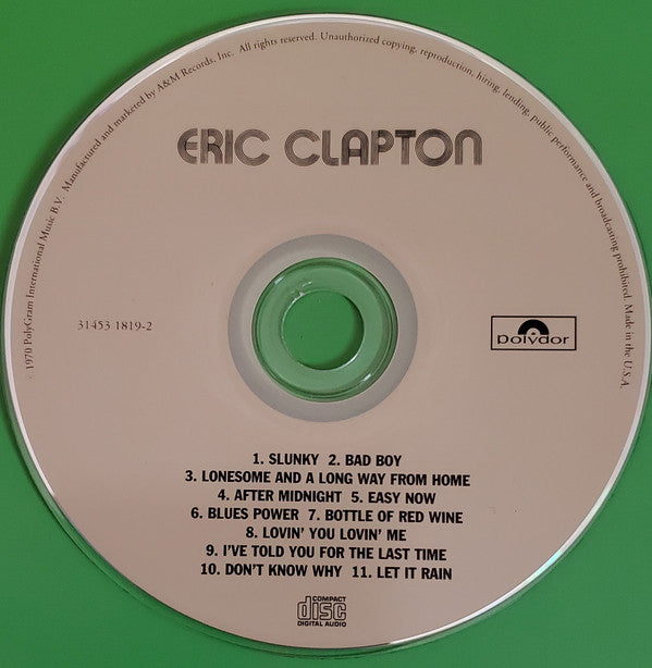 Eric Clapton : Eric Clapton (CD, Album, RE)