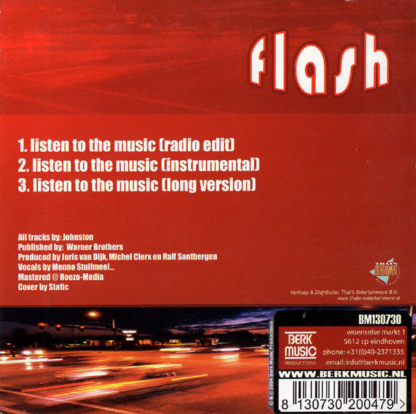 Flash (30) : Listen To The Music (CD, Single)