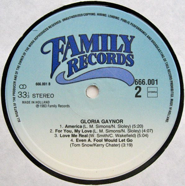 Gloria Gaynor : Gloria Gaynor (LP, Album)