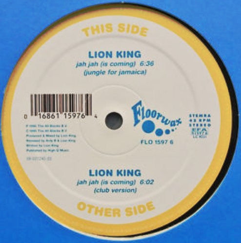 Lion King (3) : Jah Jah (Is Coming) (12")