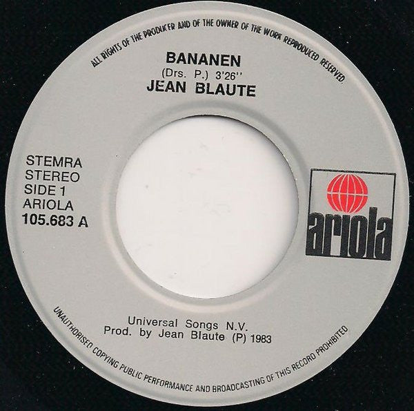 Jean Blaute : Bananen (7", Single)