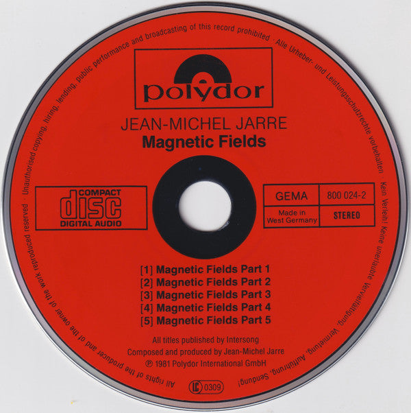 Jean-Michel Jarre : Magnetic Fields (CD, Album, RE, Red)