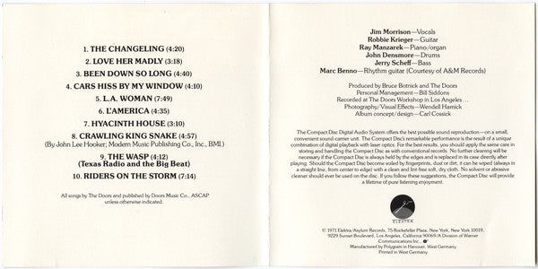 The Doors : L.A. Woman (CD, Album, RE, Tar)
