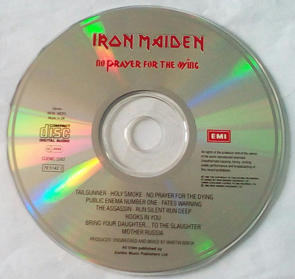 Iron Maiden : No Prayer For The Dying (CD, Album)