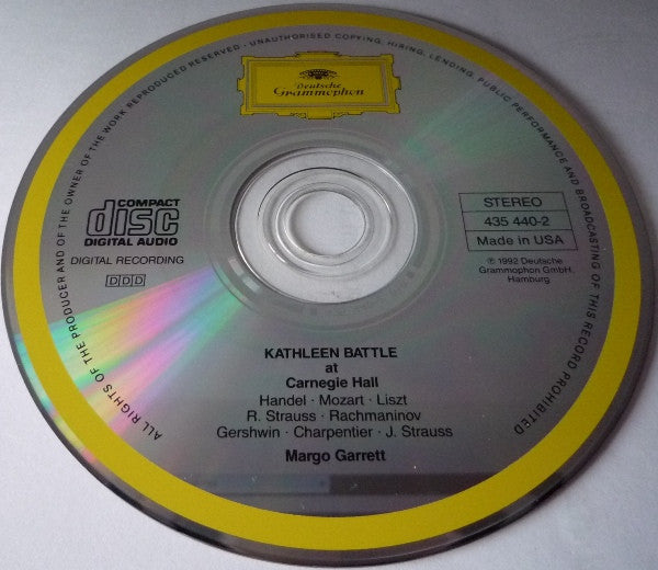 Kathleen Battle : At Carnegie Hall (CD, Album)
