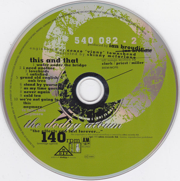 Dodgy : The Dodgy Album (CD, Album, RP)