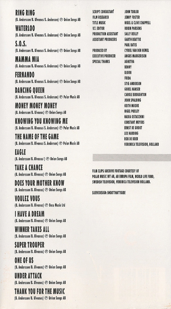 ABBA : Music Biography 1974-1982 (VHS)